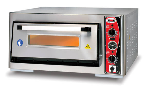 GMG - Pizzaofen PF6262 E mit Thermometer elektrisch - 4x Ø30cm | 5 kW | 400V - Edelstahl 1 Backkammer